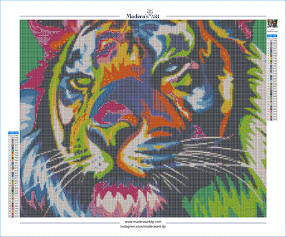 Renkli Aslan 40x50cm