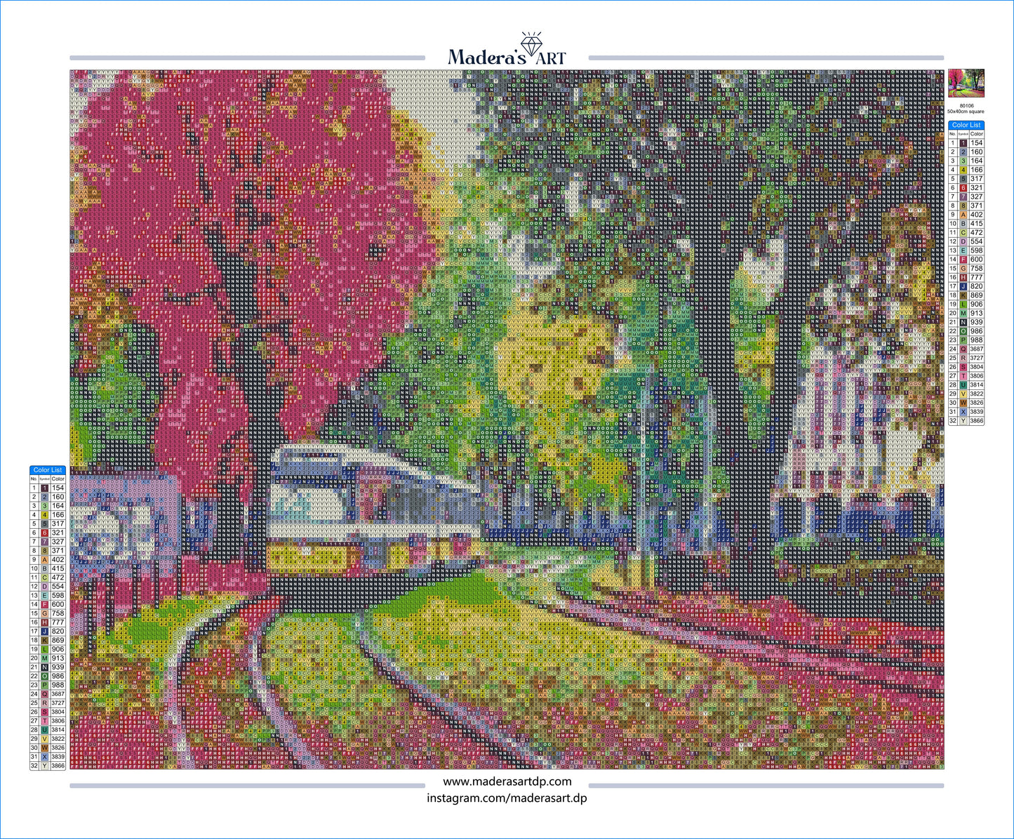 Renkli Tramvay 40x50cm