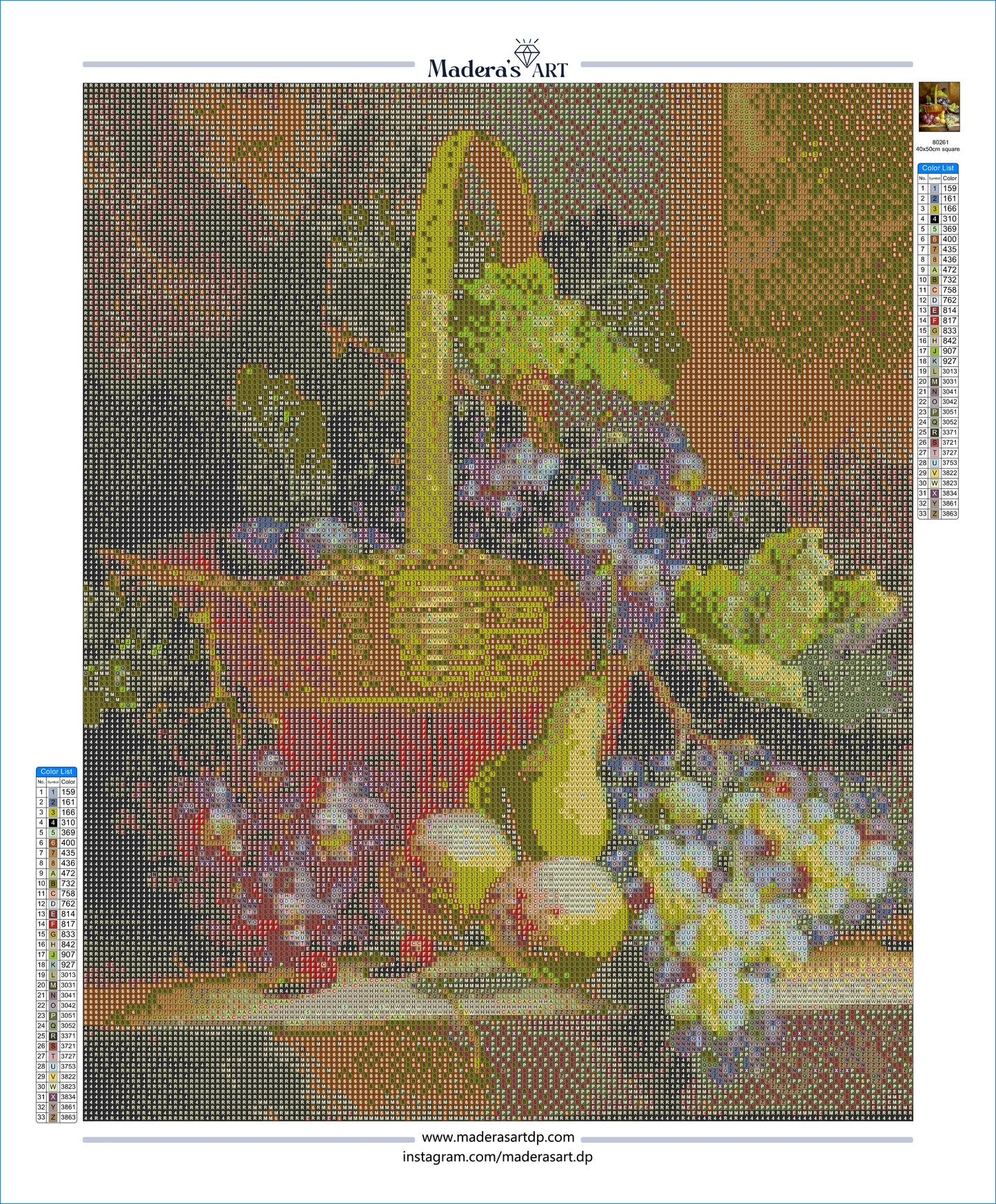 Meyveler 40x50cm