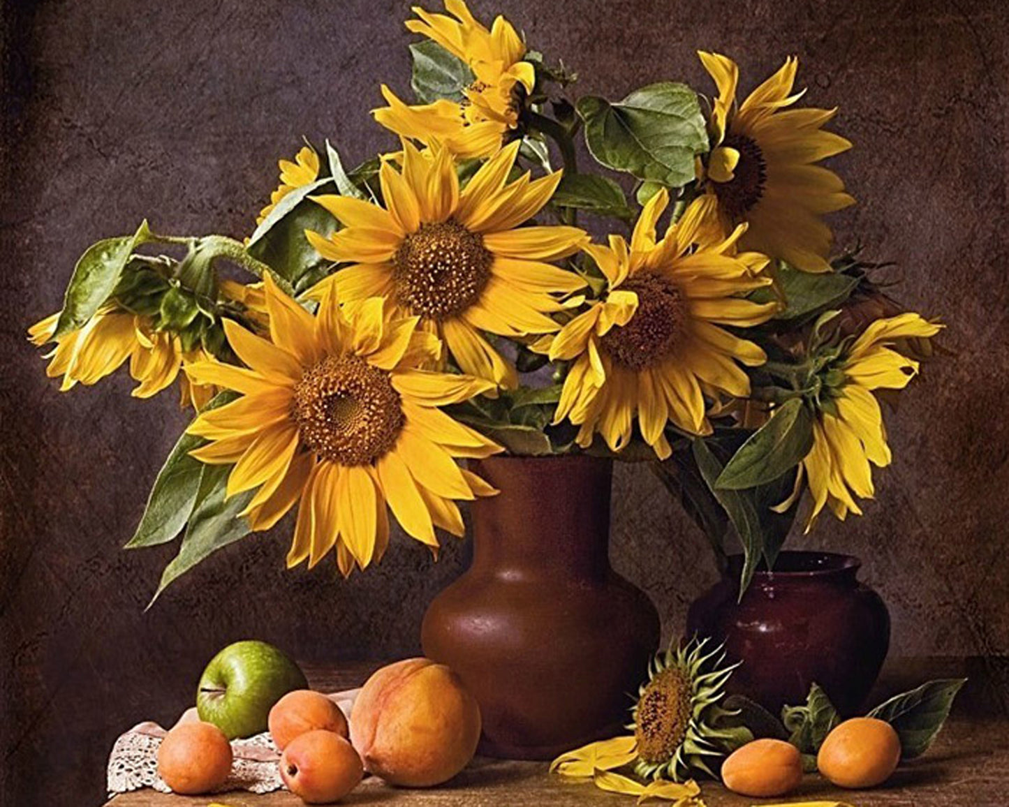Ayçiçekleri ve Meyveler 40x50cm