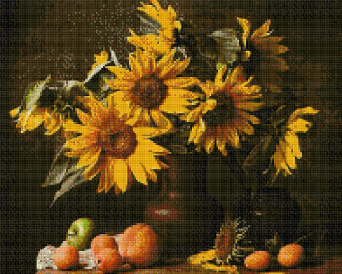 Ayçiçekleri ve Meyveler 40x50cm