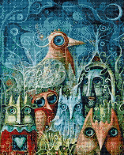 Funny Birds 40x50cm