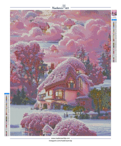 Pembe Rüya Evi 40x50cm