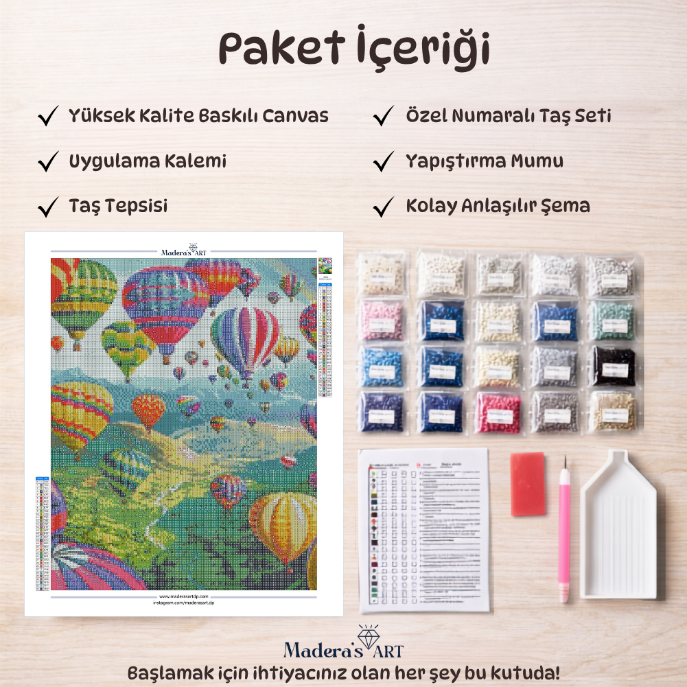 Renkli Balonlar 40x50cm